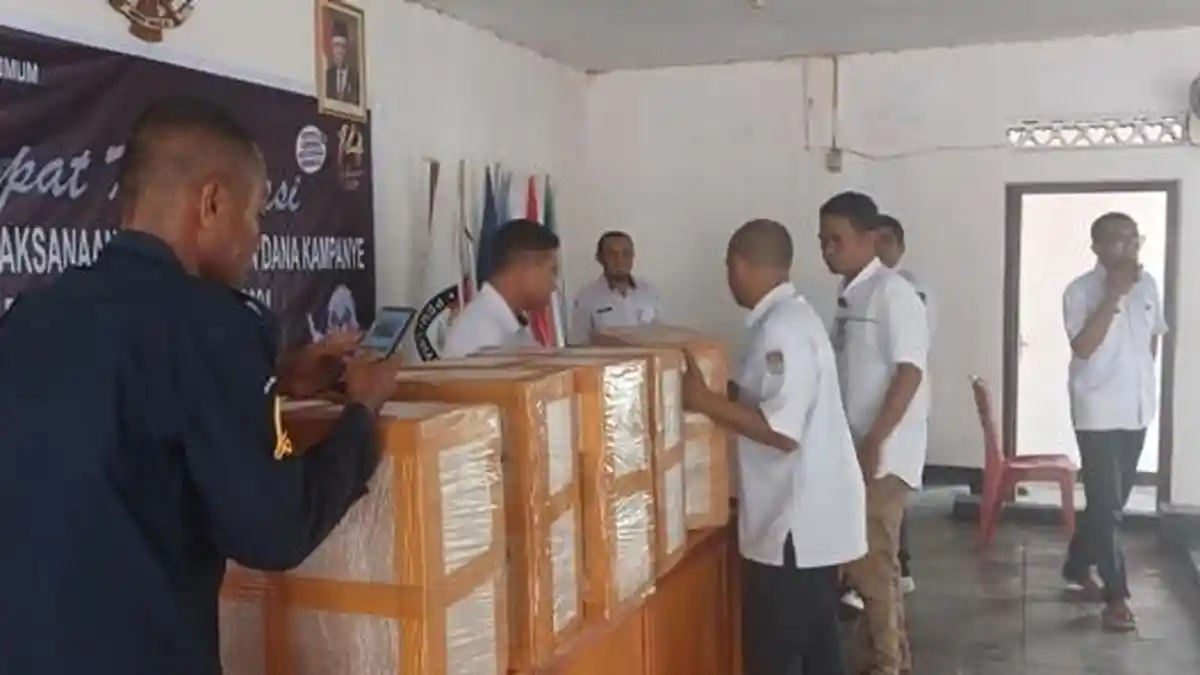 Pemilu 2024, KPU Alor Terima Logistik Tinta