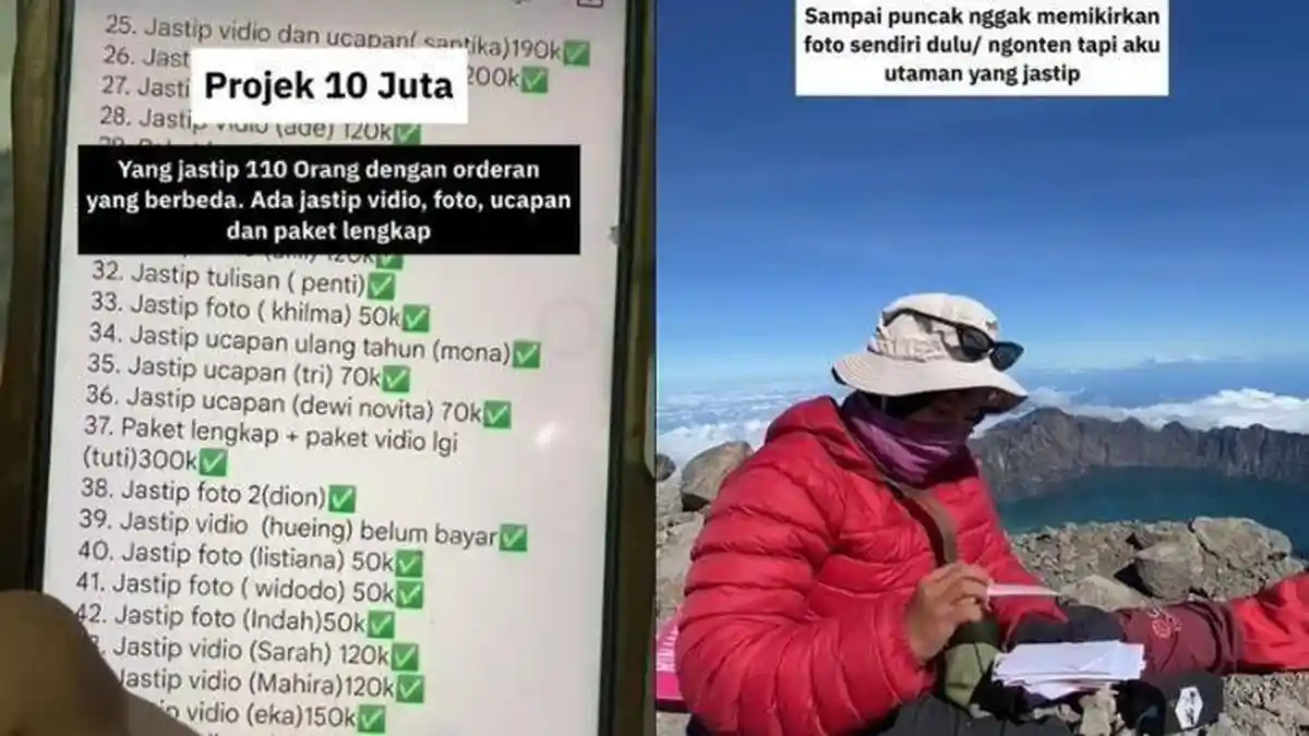 Kisah Riska Damayanti Viral, Mahasiswa yang Buka Jastip di Gunung ...