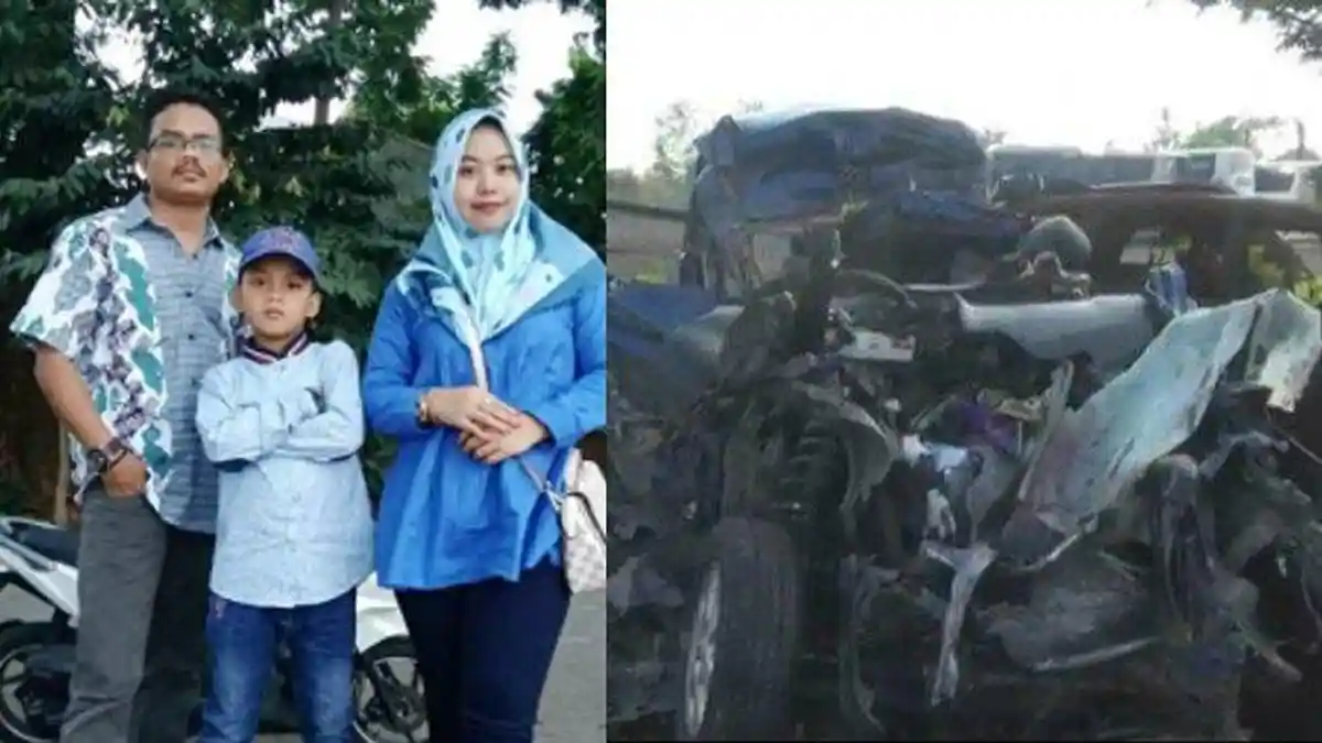 Usai Antar Ortu Berangkat Umrah, Satu Keluarga Suami Istri dan Anak Tewas Kecelakaan di Tol Cipali