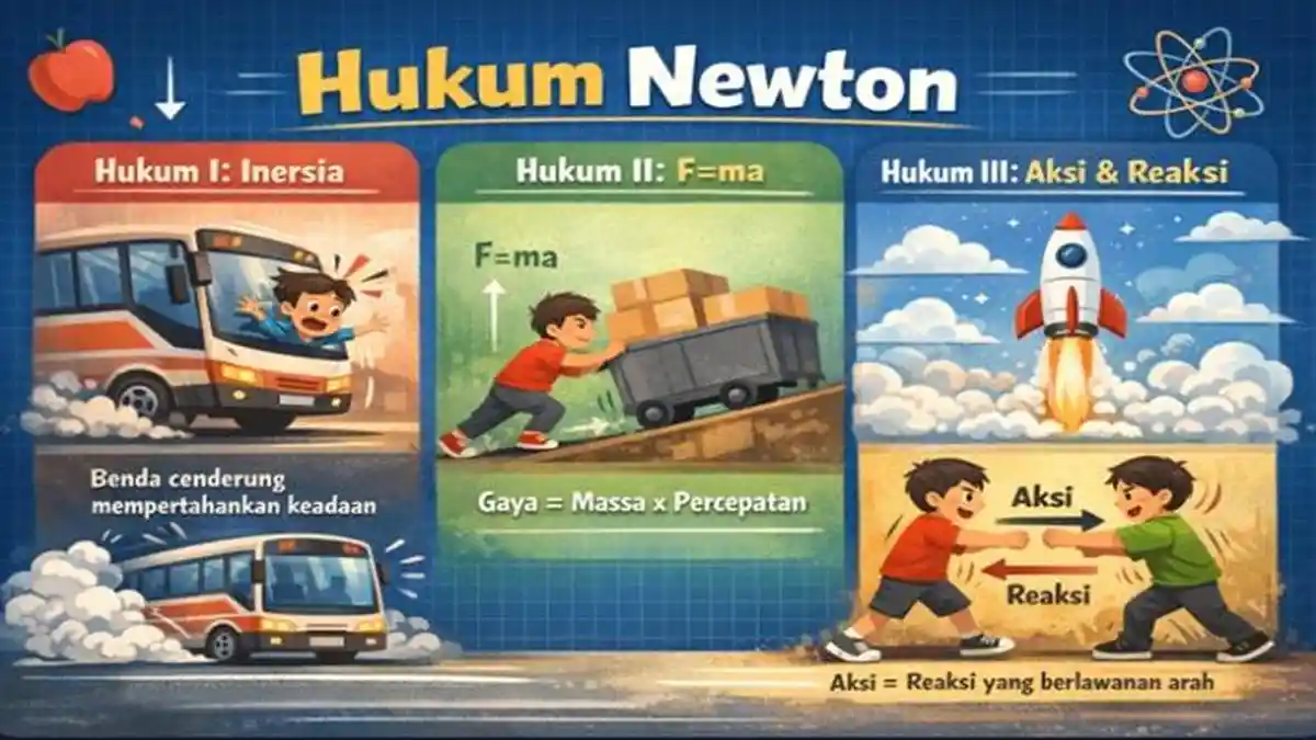 15 Latihan Soal HOTS IPA Kelas 8 SMP Materi Hukum Newton dalam Kehidupan Sehari-hari