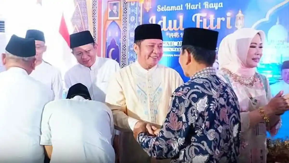 Herman Deru dan Lanosin Gelar Halal Bihalal Lebaran di Belitang OKU Timur, Warga Antusias Hadir