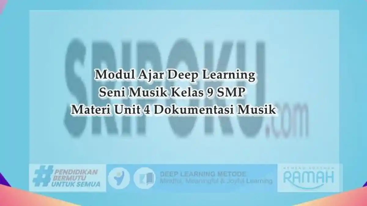 Modul Ajar Deep Learning Seni Musik Kelas 9 SMP Unit 4 Dokumentasi Musik, Link Download Gratis