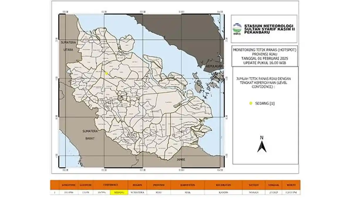 Hotspot di Sumatera Meningkat Jadi 60 Titik, Satu Berada di Riau ...