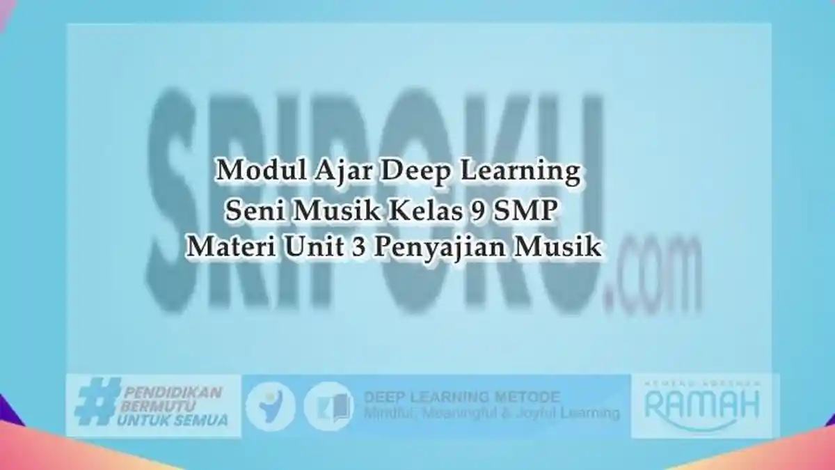 Modul Ajar Deep Learning Seni Musik Kelas 9 SMP Unit 3 Penyajian Musik, Link Download Gratis