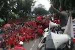 Gerakan Buruh Jakarta Demo Tolak Omnibus Law