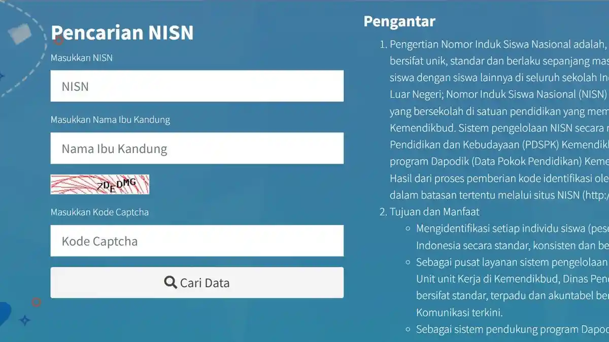 Cek NISN dengan Nama dan Tanggal Lahir, Ada 2 Cara Selain Situs nisn.data.kemdikbud.go.id
