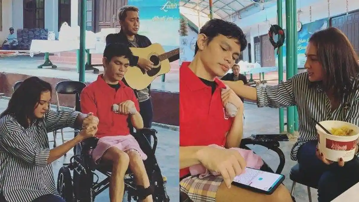Donna Agnesia dan Darius Sinathrya Datangi Panti Jompo dan Kabulkan Impian El Ibnu Elkasih