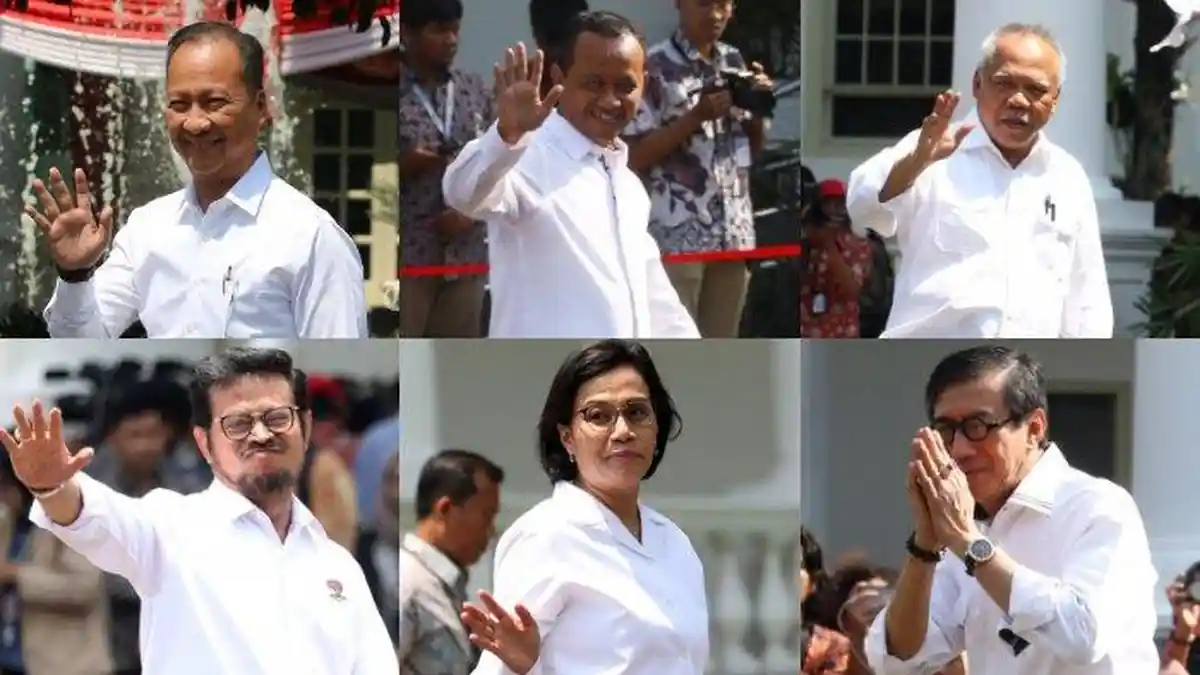 DAFTAR Kabinet Jokowi Jilid 2 - Menteri dari Bali Dipanggil di Menit-menit Akhir, Srikandi Terakhir