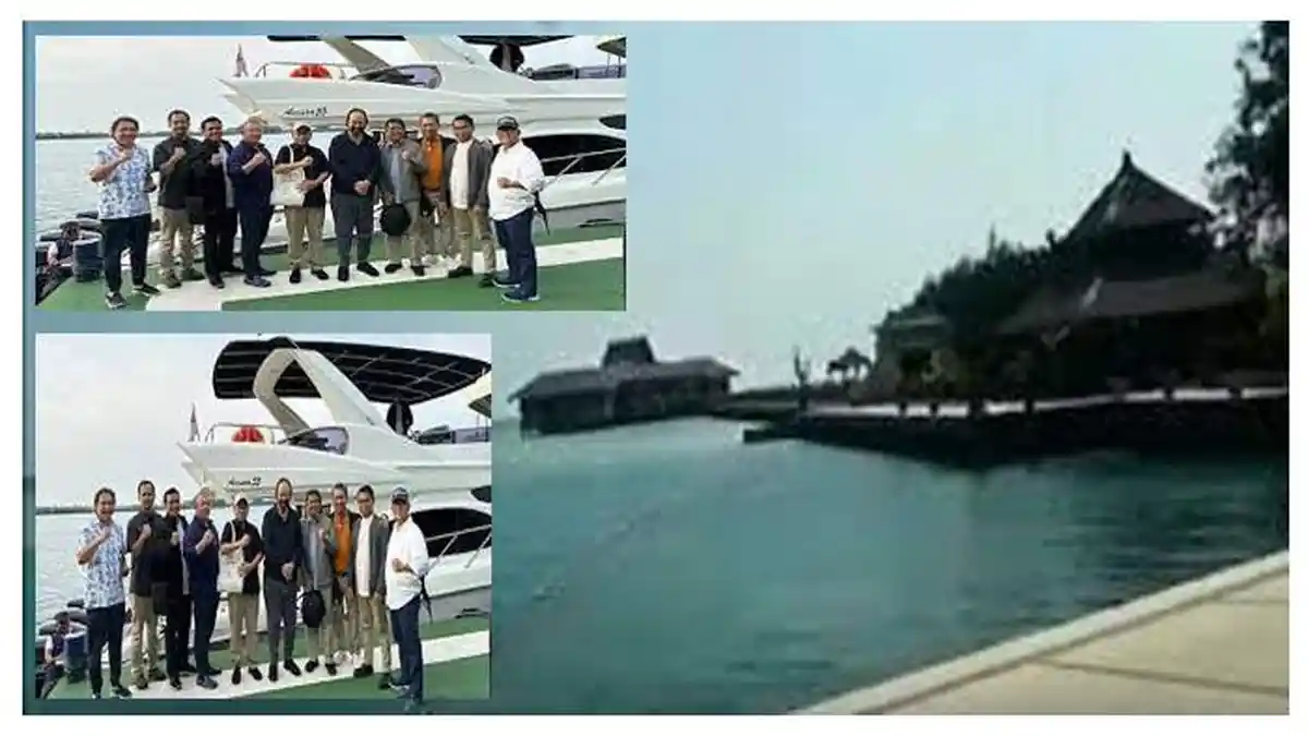 Perkuat Dukungan ke Anies Baswedan, Surya Paloh Ajak Elit Koalisi Perubahan ke Pulau Pribadi