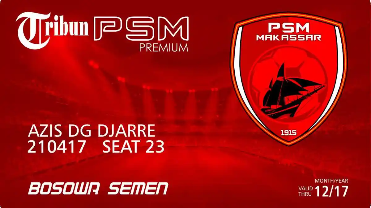 Mau Nyaman Nonton Laga PSM, Miliki Kartu Tribun PSM Premium - Tribun ...