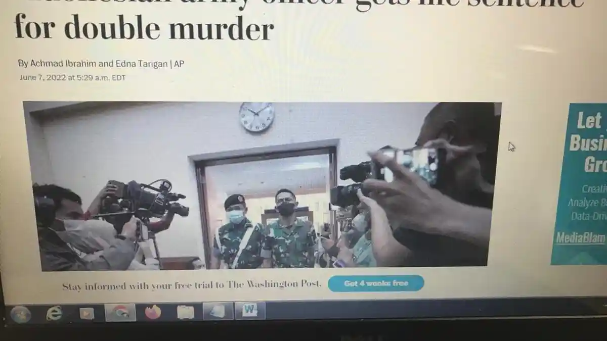 Kolonel Priyanto Dihukum Seumur Hidup Jadi Perhatian Dunia, Diberitakan Media di AS Hingga Nigeria