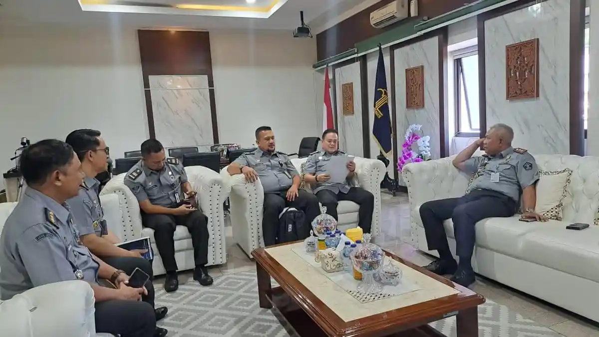 Kemenkumham Jateng Terima Audiensi Itjen Terkait Monev Reformasi Birokrasi
