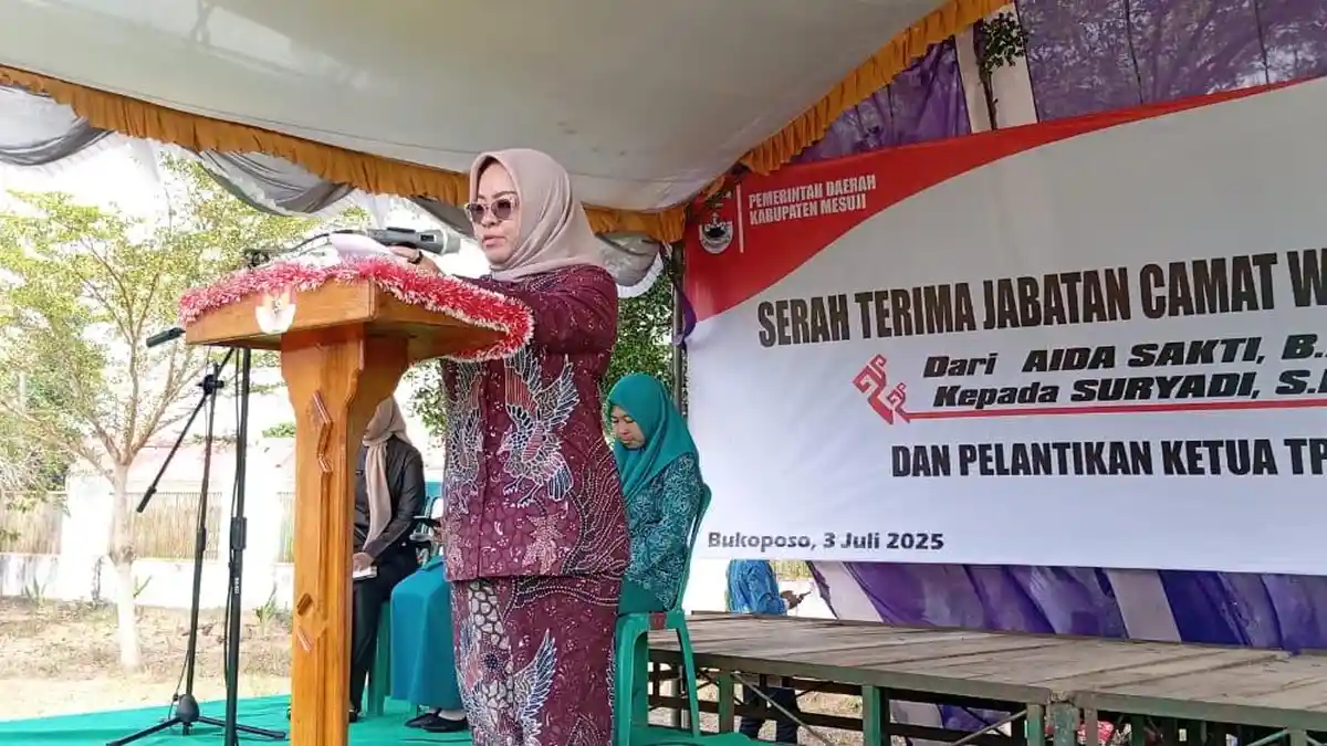 Hadiri Sertijab di Way Serdang, Bupati Mesuji : Camat Harus Turun ke Desa