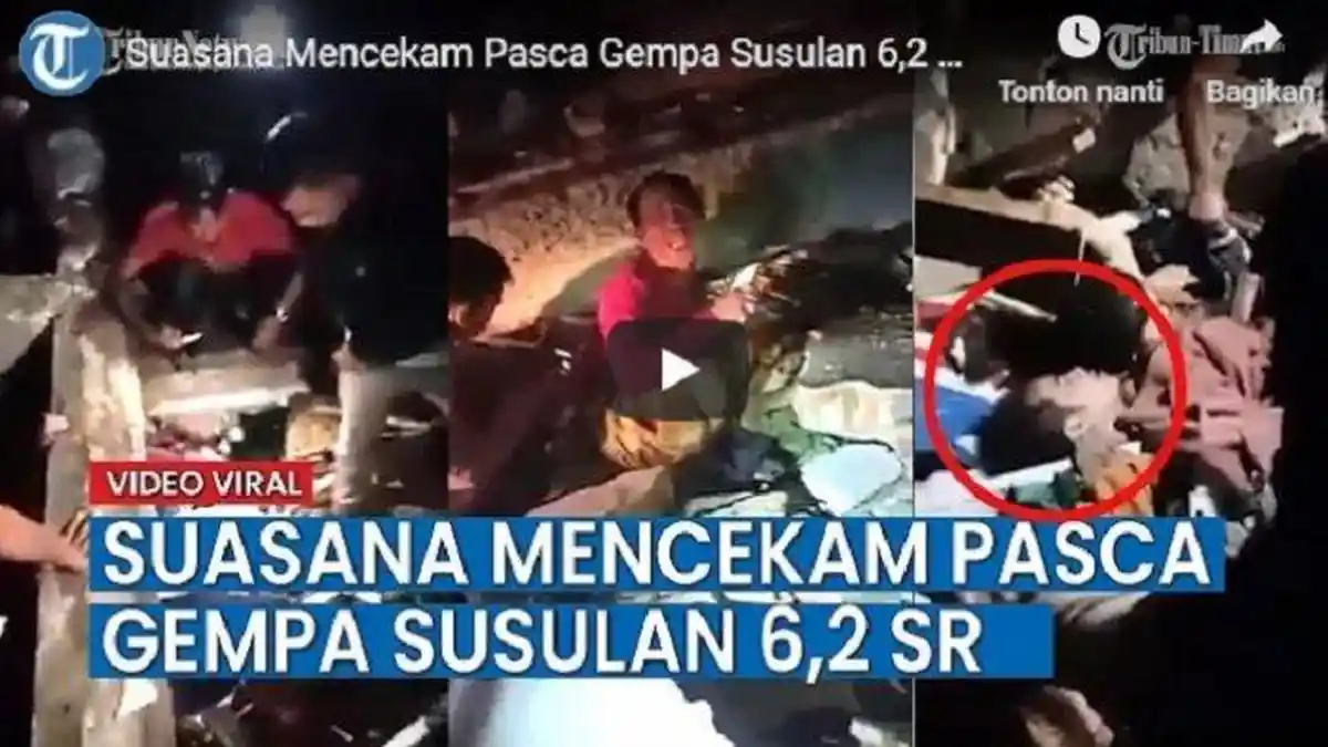 Basarnas Diminta Prioritaskan Evakuasi Korban Reruntuhan Gempa Sulbar