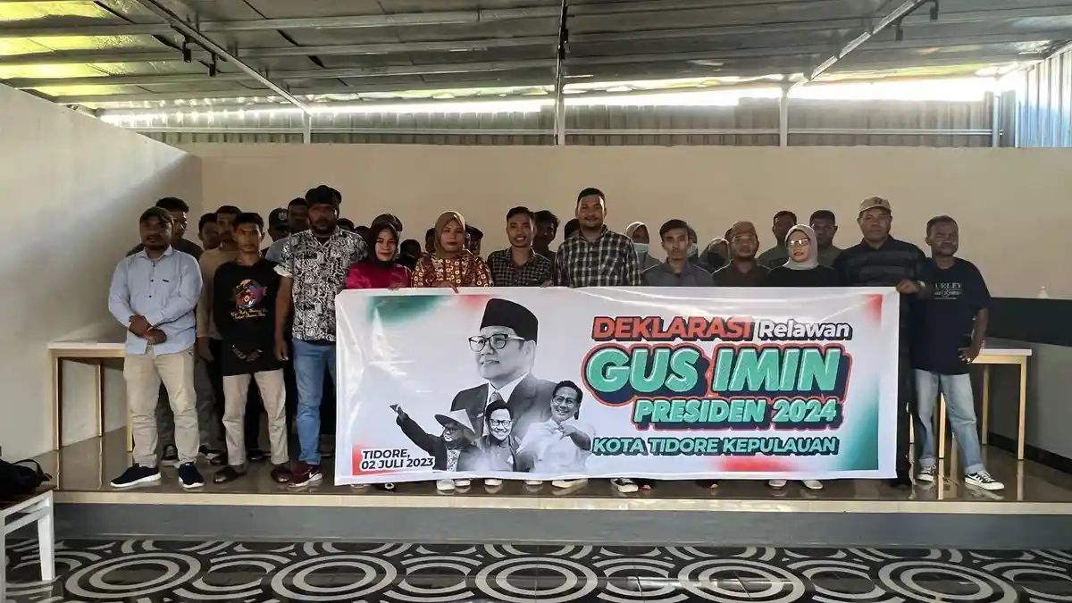Relawa Gus Imin di  Tidore Deklarasikan Muhaimin Iskandar Calon Presiden 2024