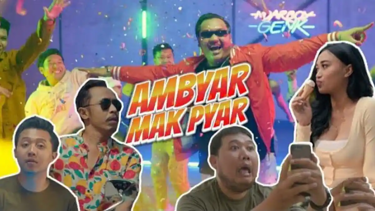 Lihat Lirik, Terjemahan, dan Chord Gitar Lagu Ambyar Mak Pyar oleh Ndarboy Genk