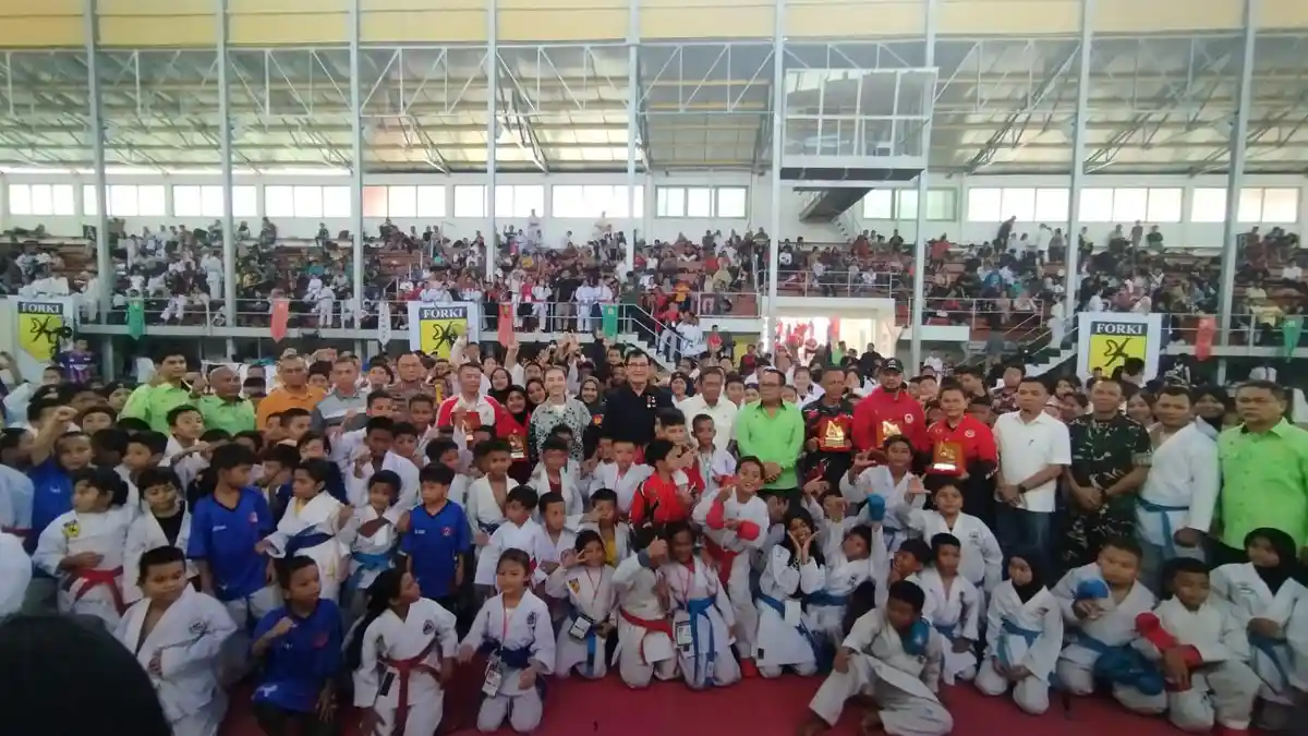 1.110 Karateka Bertarung di Karate Open Championship & Festival Piala Ketum Forki Sumut 2024
