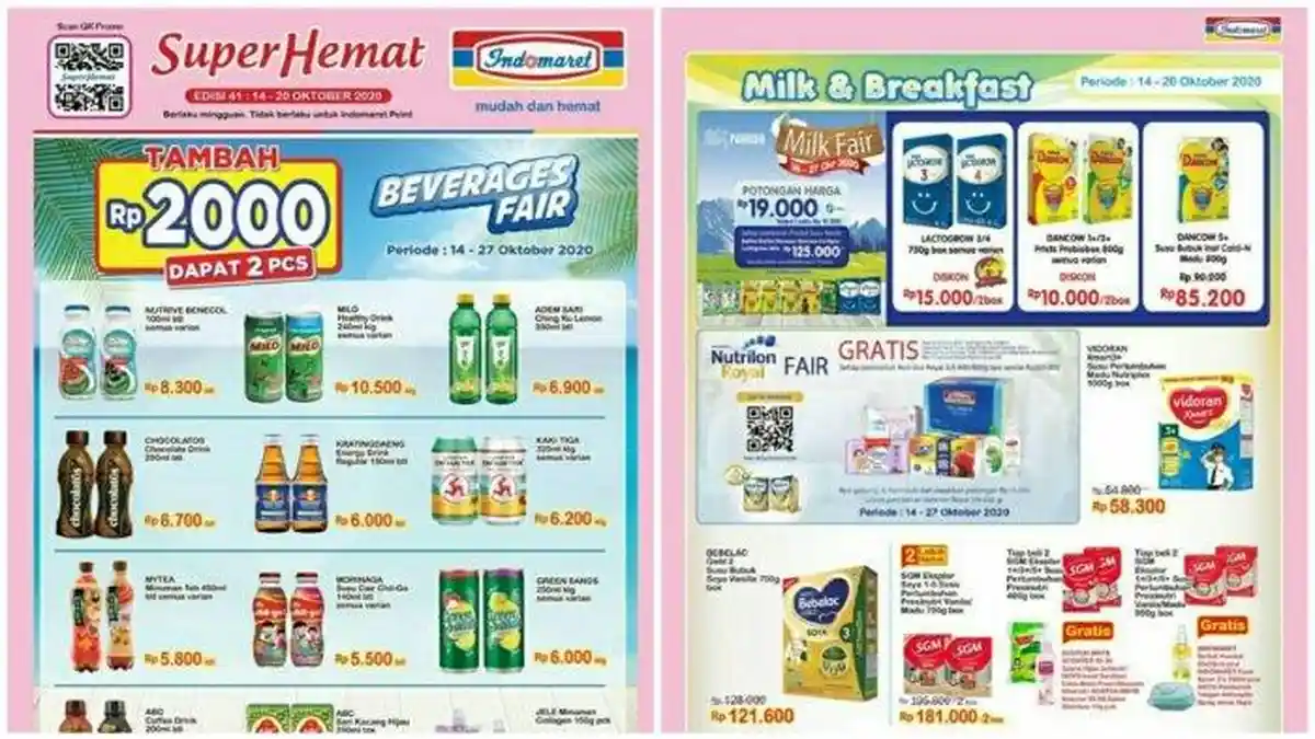 Promo Indomaret Terbaru Hari Ini Rabu 14 Oktober 2020, Ada Beli 2 Gratis 1, Lengkap Katalognya!