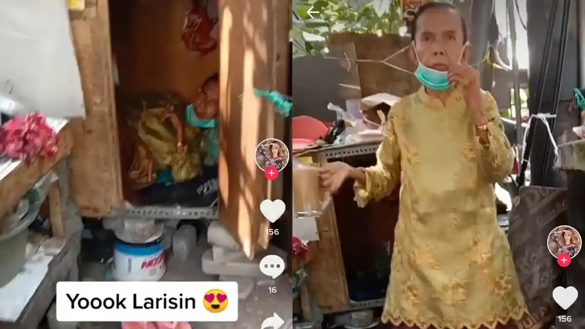 Kisah Nenek Penjual Kopi, Hidup Sebatang Kara Tidur di Bekas Lemari