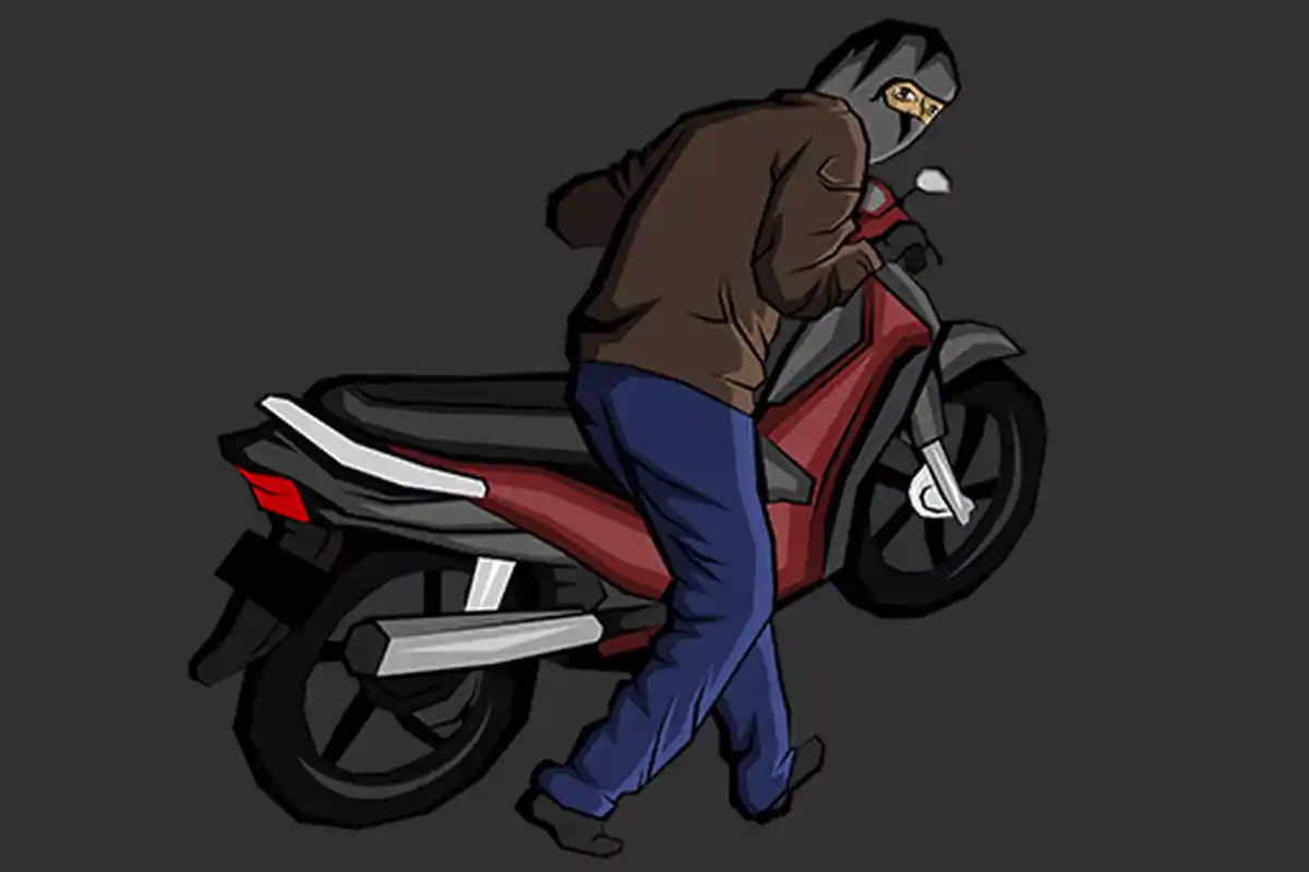 Diduga Tersangka Curanmor Diringkus Tim Buser dan Bhabinkamtibmas Polsek Kelapa Lima, Simak