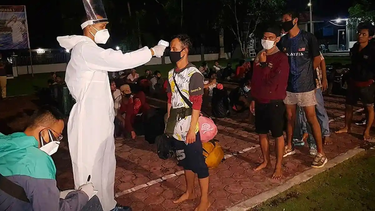 Lanal TBA Kembali Amankan 40 Warga Aceh, Saat Pulang dari Malaysia Lewat Perairan Sumut