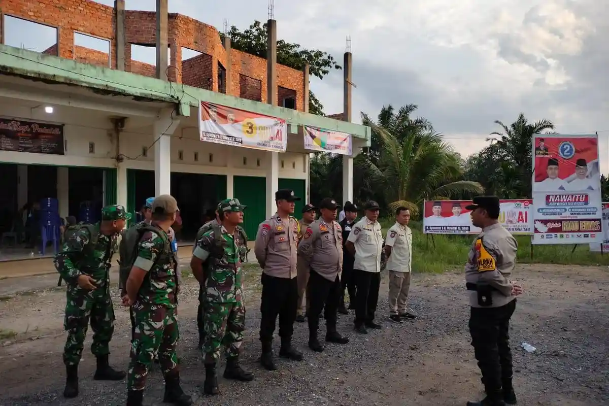 Sinergitas Solid Polsek Tempuling Inhil Amankan Kampanye Pilkada Riau 2024