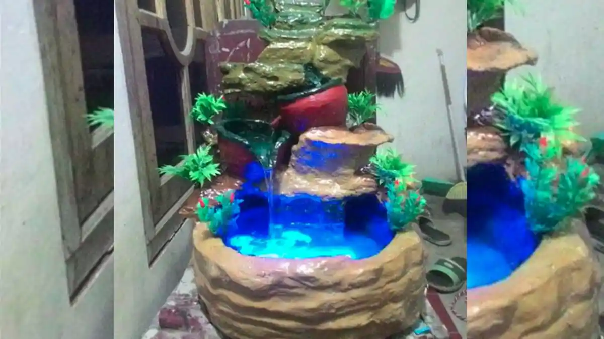 Ciptakan Minaitur Air Terjun dari Limbah Styrofoam, Budi Utomo: Kurangi Limbah Sampah