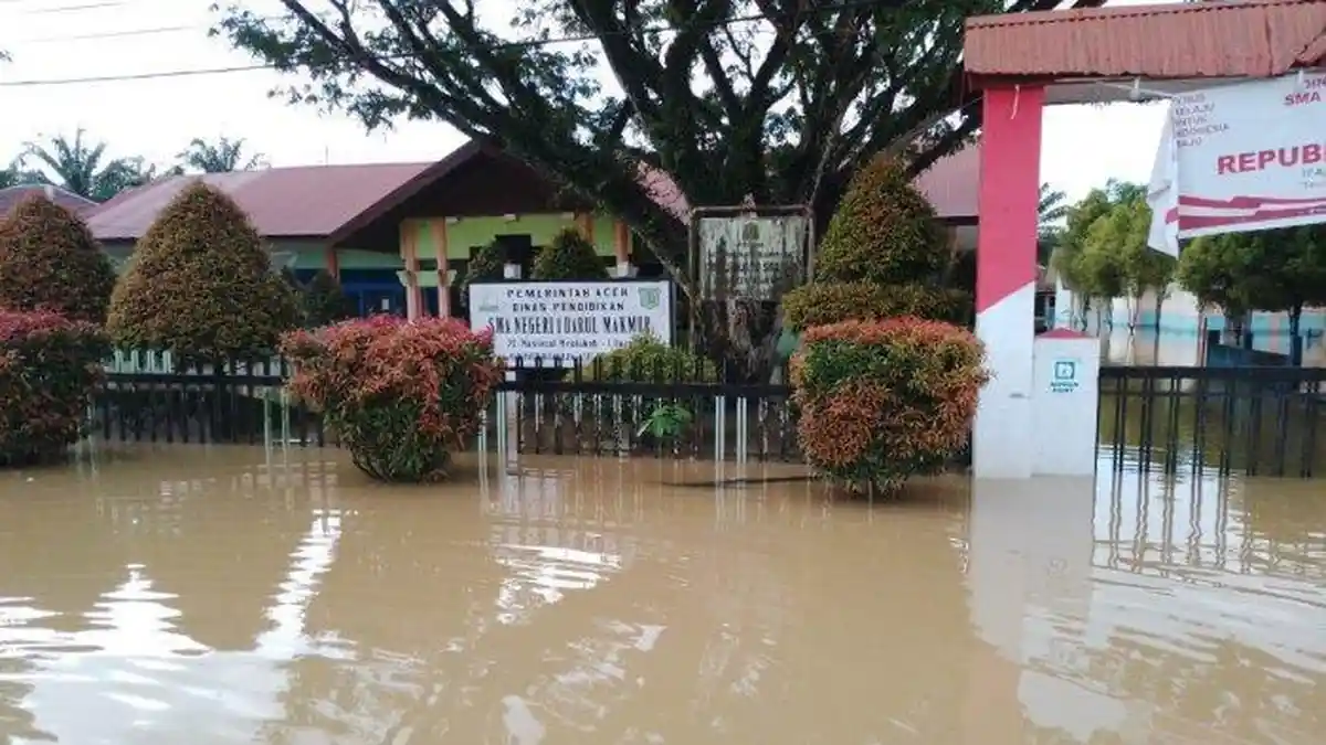 8 Kecamatan di Nagan Raya Dikepung Banjir, Satu Rumah Hanyut ke Sungai