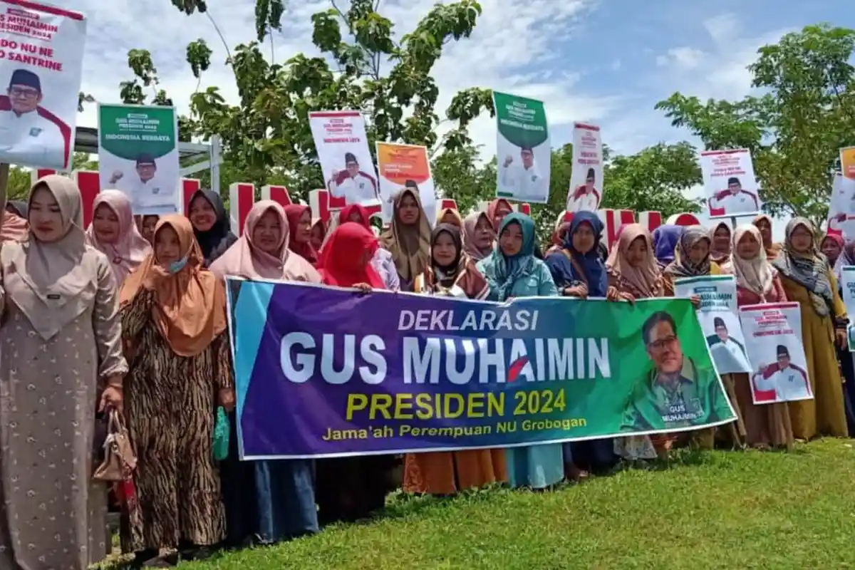 Begini Alasan Jamaah Perempuan NU Grobogan Deklarasi Dukung Gus Muhaimin Capres 2024