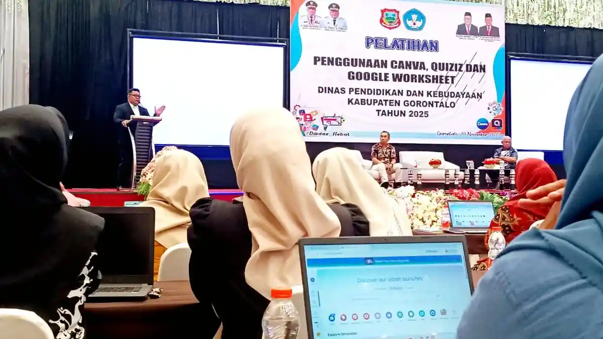 Pemkab Gorontalo Apresiasi Pelatihan Literasi Digital Guru, Sekda: Perubahan adalah Keniscayaan