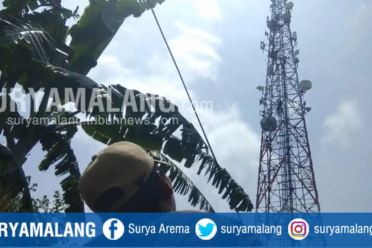 Usai Diberi Tahu Soal Cuaca, Osep Mau Turun dari Tower Setinggi 72 Meter di Pakisaji, Malang