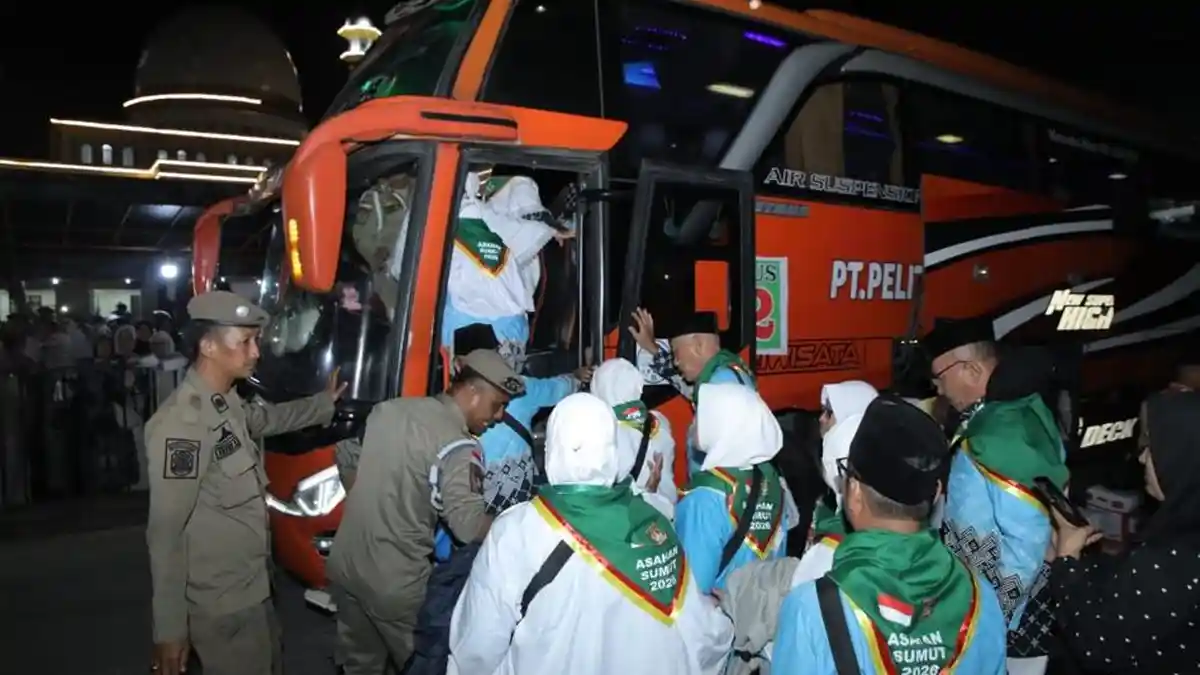 241 Jemaah Calon Haji Asahan Diberangkatkan ke Mekkah