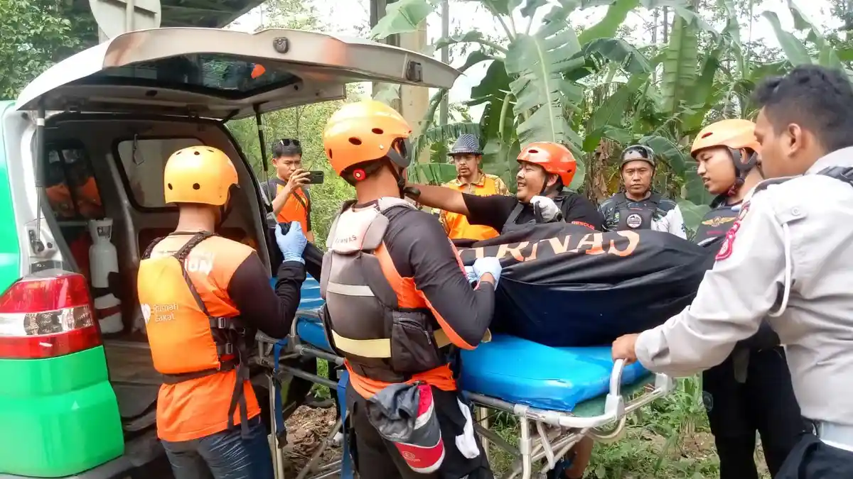 2 Hari Terbawa Arus Sungai Cipelang, Warga Bojongloa Sukabumi Ditemukan 7 KM dari Titik Dia Hilang
