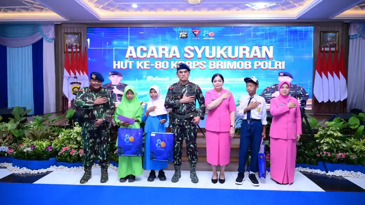 HUT ke-80 Korps Brimob, Polda Jambi Gelar Syukuran