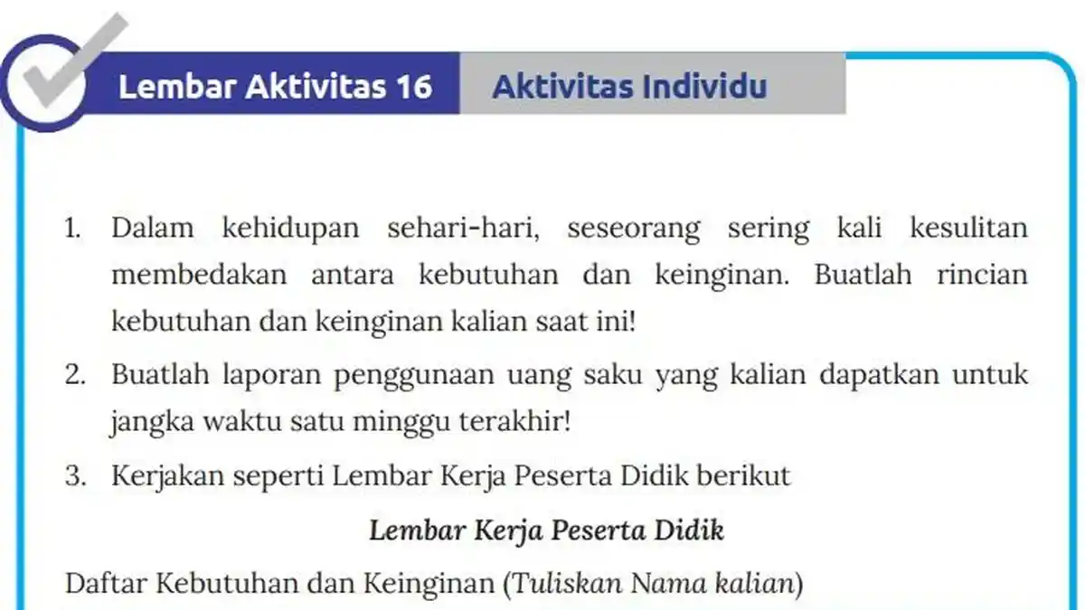 Jawaban Soal IPS Kelas 7 Semester 2 Halaman 246 247 Kurikulum Merdeka, Lembar Aktivitas 16