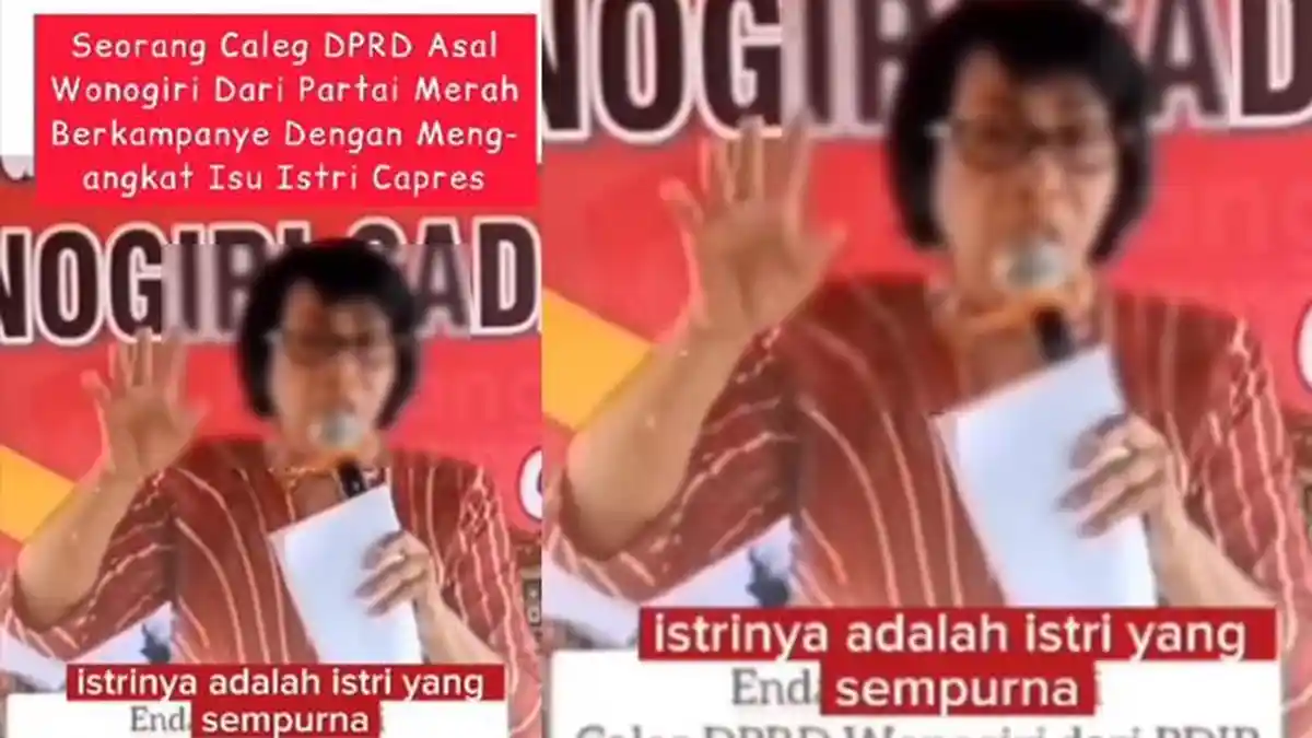 Caleg PDI Perjuangan Wonogiri Viral Menjelekkan Istri Capres Lain, Jekek Sebut Segera Dipanggil DPC 