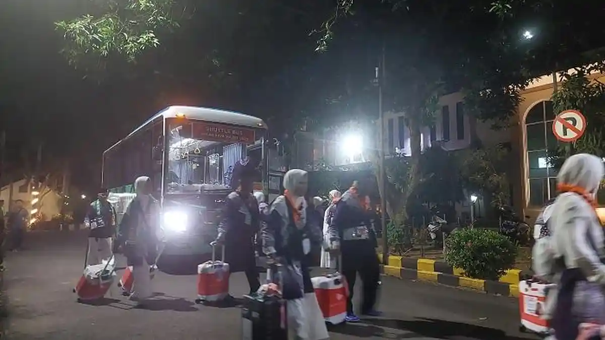 271 JCH Kloter Kedua Asal Sidrap Tiba di Asrama Haji Sudiang Makassar