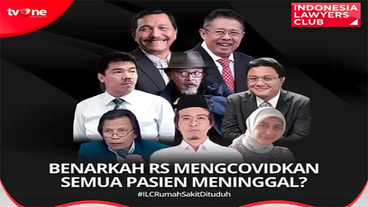 JUDUL ILC Hari Ini di Siaran Langsung Tv One Hari Ini, Ada Menko Luhut Panjaitan Hingga Dokter Tirta