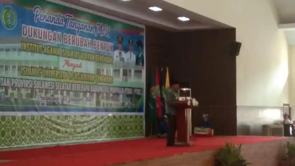 IAI As'adiyah Akan Berubah Status Jadi Universitas, Begini Harapan Gubernur Sulsel
