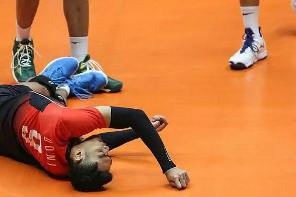 Doni Haryono Alami Cedera saat Hadapi Korea Selatan di Babak 12 Besar AVC Championship 2023