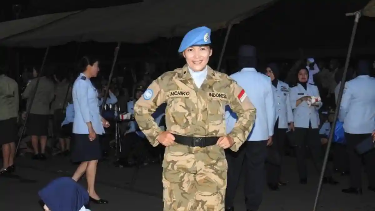 Ini Harapan Tentara Cantik, Michiko Sandra Moningkey di HUT TNI