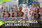 VIDEO - VIRAL Resepsi Pernikahan Gunakan Kirab Paskibra, Diiringi Puisi hingga Lagu Janji Suci