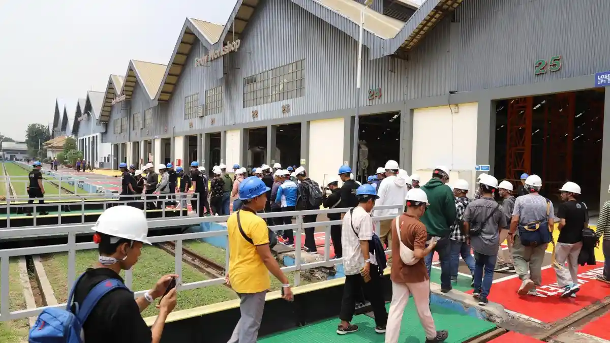 KAI Resmi Tutup Gelaran Open House Balai Yasa Manggarai