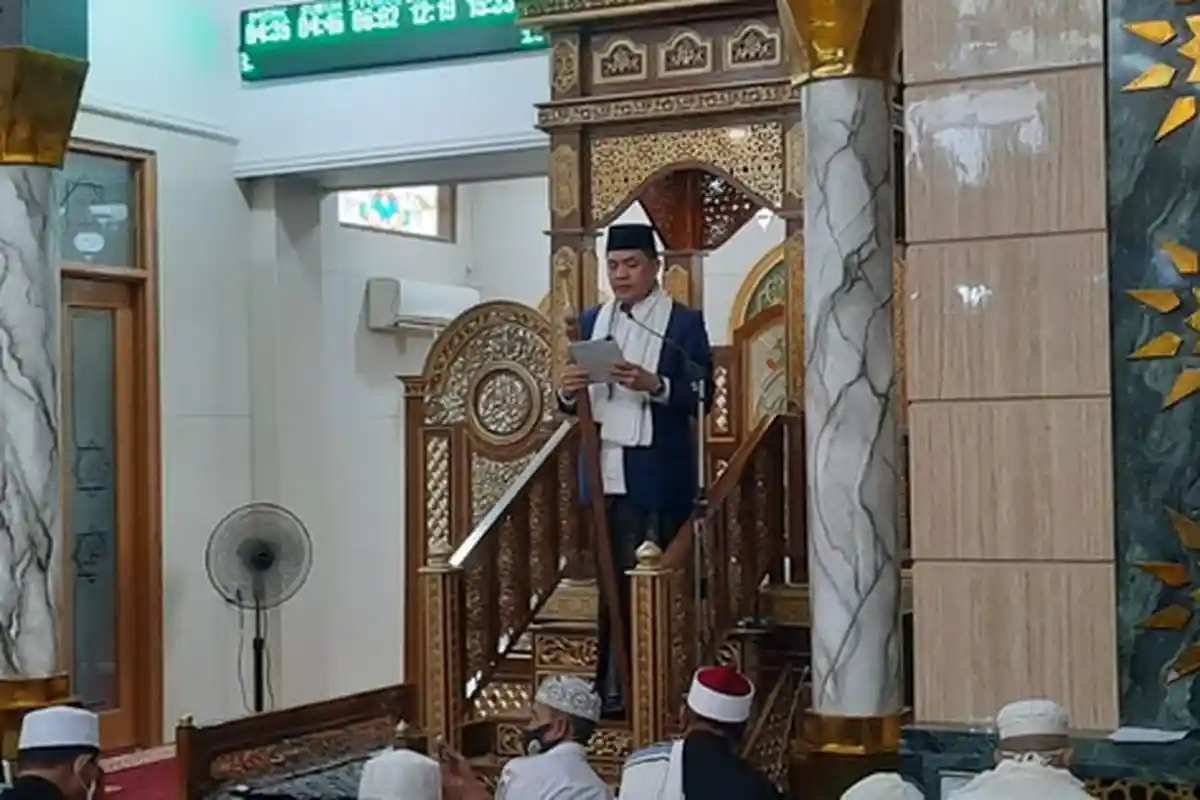 Andi Harun Jadi Khotib Salat Idul Fitri di Masjid Agung Pelita, Ingatkan Kabar Gembira dan Duka Cita