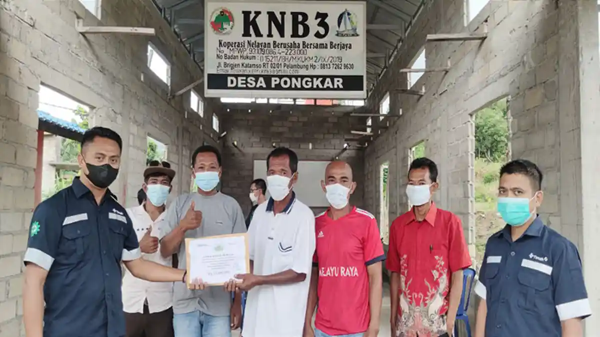 Kelompok Nelayan Karimun Senang, PT Timah Tbk Bantu Alat Tangkap Cari Udang