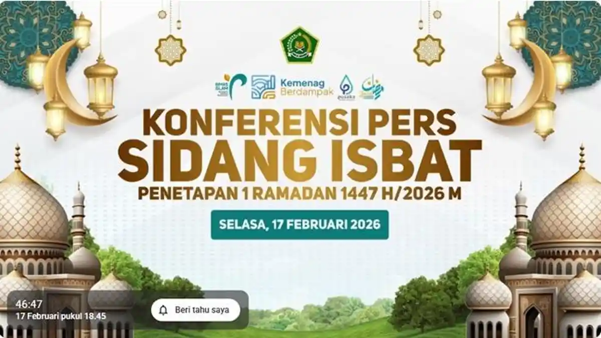 Hasil Sidang Isbat Ramadhan 1447 H Diumumkan Pukul 19.05 WIB Ini Link Streaming untuk Disaksikan