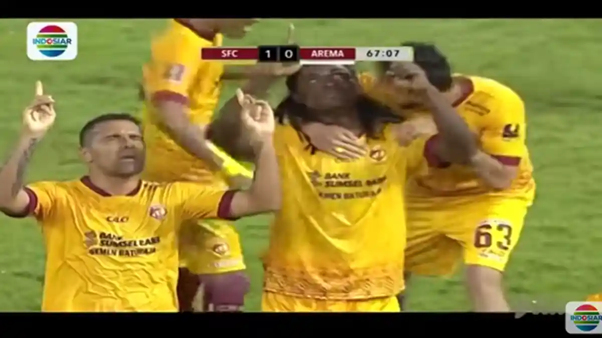 Hasil Pertandingan Sriwijaya FC Vs Arema FC, Juara Bertahan Tumbang 1-3 di Solo