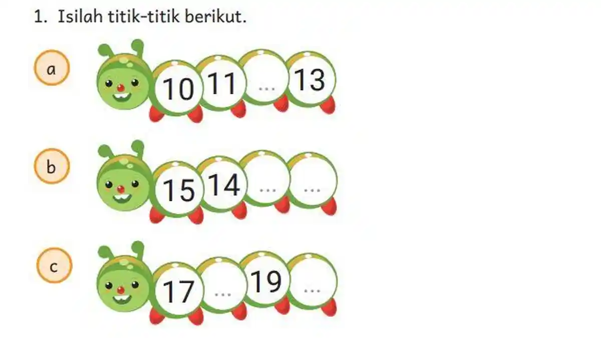 Kunci Jawaban Matematika Kelas 1 SD Halaman 159 160 Kurikulum Merdeka: Ayo Berlatih