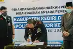 Pemkab Kediri Hibahkan Tanah 1753 Meter Persegi untuk Kantor Polsek Banyakan Kota Kediri