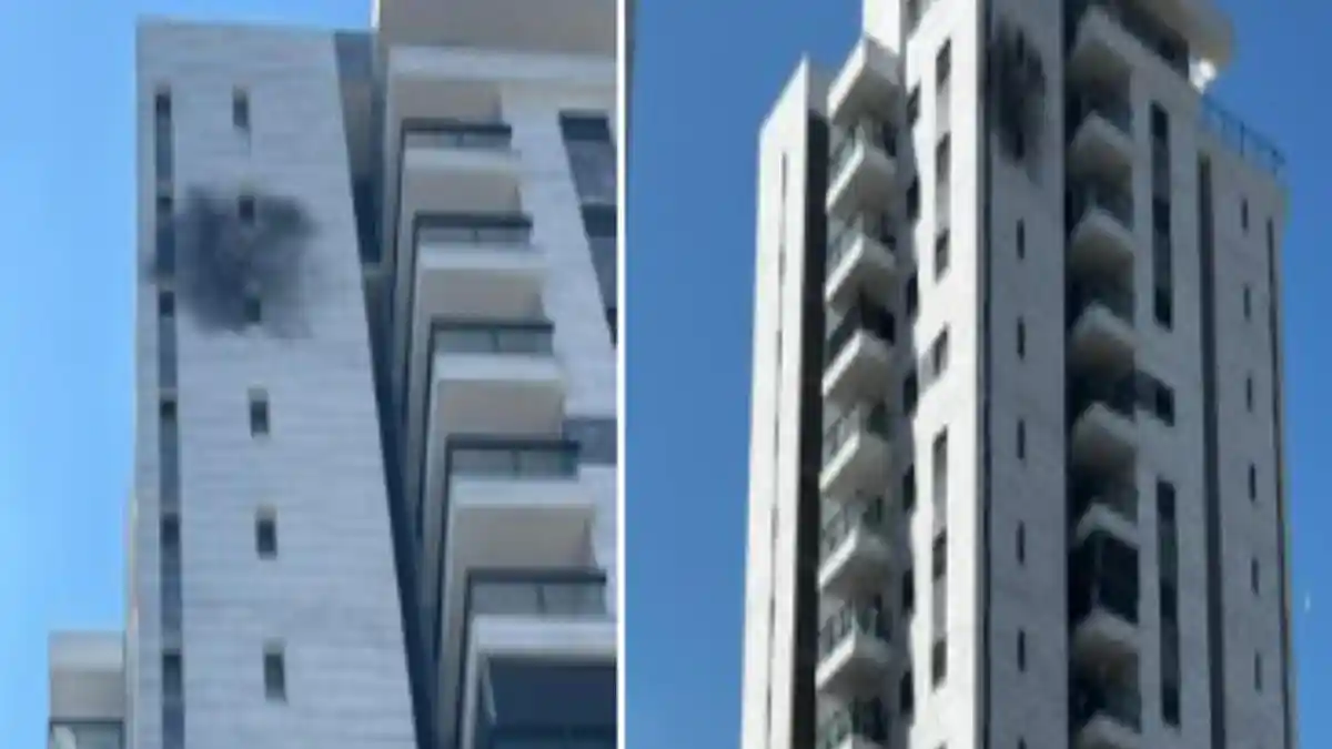 Drone Hizbullah - Lebanon Hantam Apartemen Israel